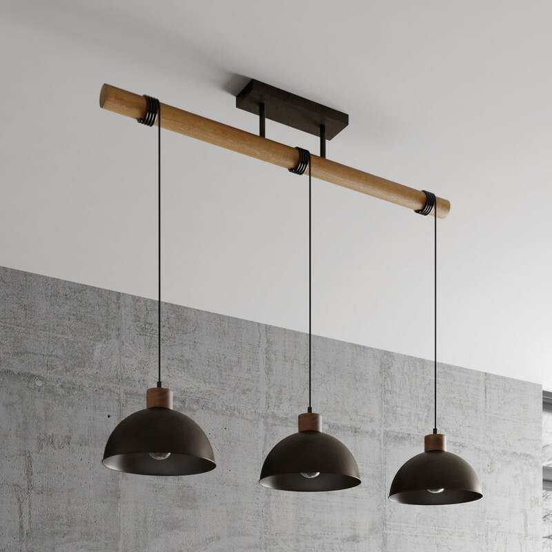 Lindby Holgar Hängeleuchte Pendelleuchte Deckenlampe Lampe Leuchte 3-flammig E27 - 4251096571271