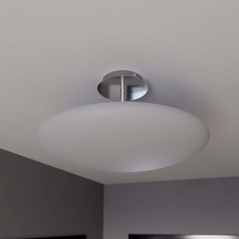 Lindby Deckenleuchte Lampe Gunda LED dimmbar Hängeleuchte Leuchte weiß Ø48cm - 4251096559293