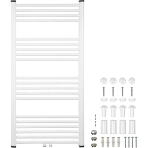 B-Ware Wasserführender Heizkörper 637W 60x120cm Handtuchheizkörper weiß 2in1-Anschluss