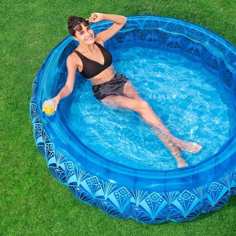 Bestway Uppblsbar Pool Extra Stark Bl Bohemisk 168x53 Cm +6 r Trdgrd 54479 - 6941607368404