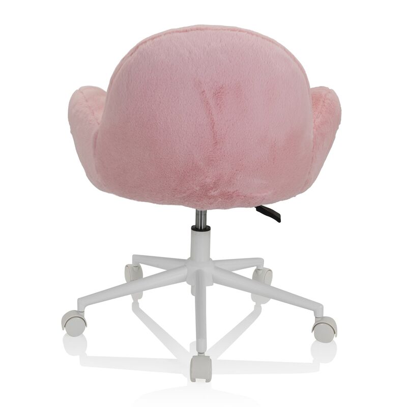 hjh OFFICE Kinderstuhl KID TEDDY Rosa Drehstuhl mit Armlehnen für Kinder - 4064323028062