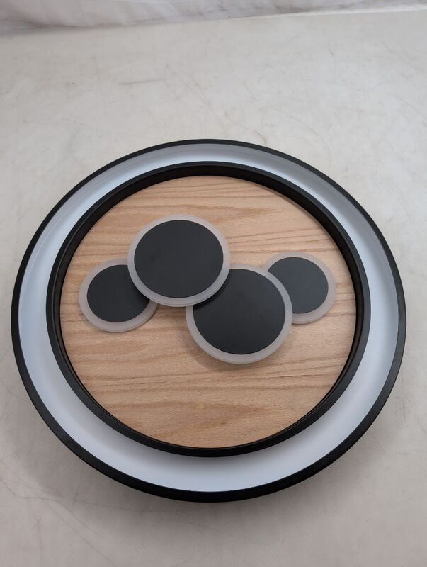 Paul Neuhaus Deckenleuchte Eliza LED Lampe Holz eiche schwarz Ø60cm 3000K - 4012248374931