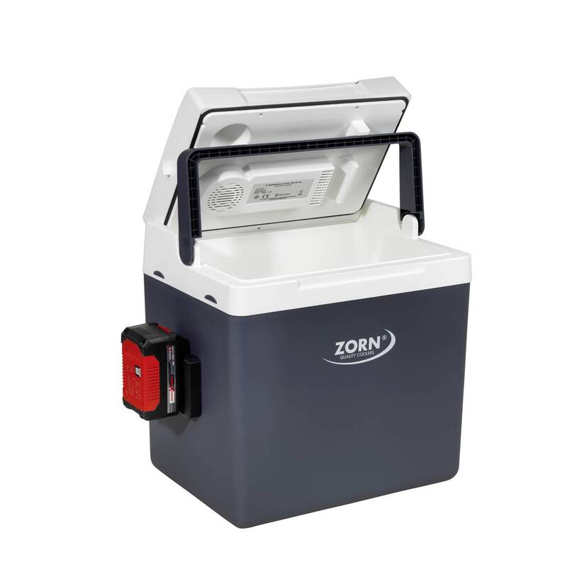 ZORN Akku-Kühlbox Z 26 DC 25l Thermoelektrisch Grau Delta T bis 17°C ohne Akku - 4251702501197
