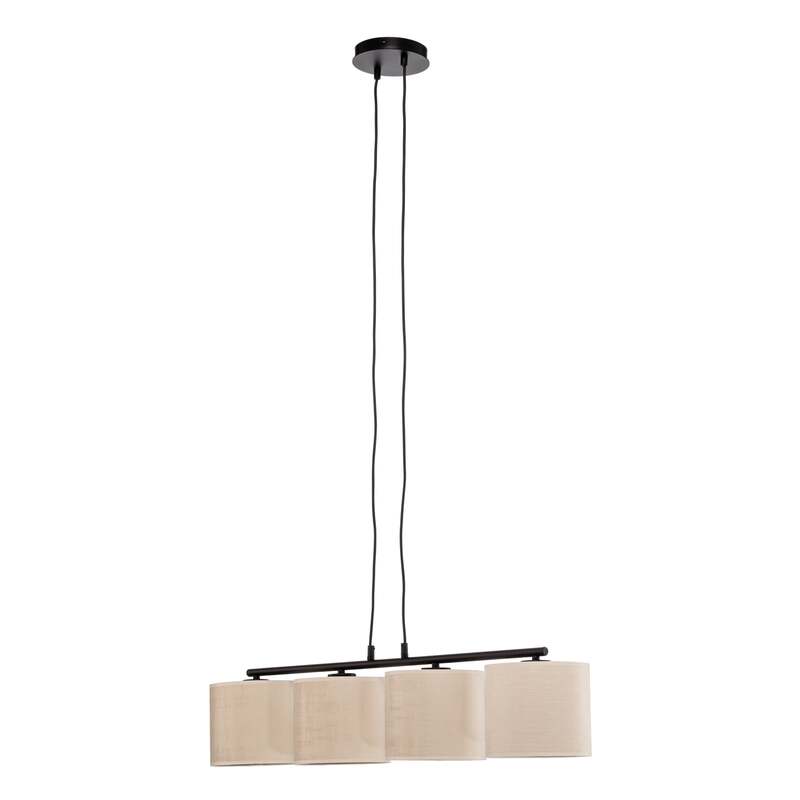 EMIBIG LIGHTING Hängelampe Jari 4fl lang weiß-gold dimmbar 100 cm E27 - 5901738920323