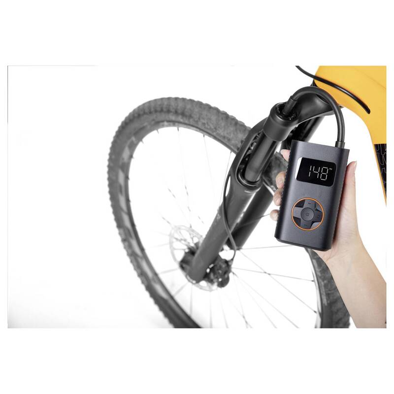 QiCycle Luftpumpe Pumpe N2 Elektrische Air Inflator USB C Schwarz LED Display - 6975652220066
