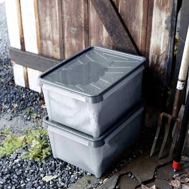 SmartStore Dry 45 Aufbewahrungsbox 60x40x35cm Box wasserdicht 50 l grau - 7332462040106