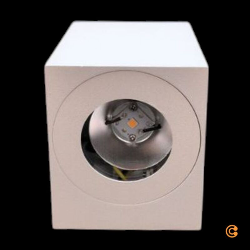 Nordlux Außenwandleuchte Canto Kubi 2 LED Wandleuchte Lampe weiß IP44 10cm - 5701581482982