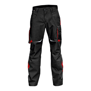 B-Ware Kübler Hose Arbeitshose Pulsschlag 2424 Schwarz Mittelrot Seitentaschen Größe 56