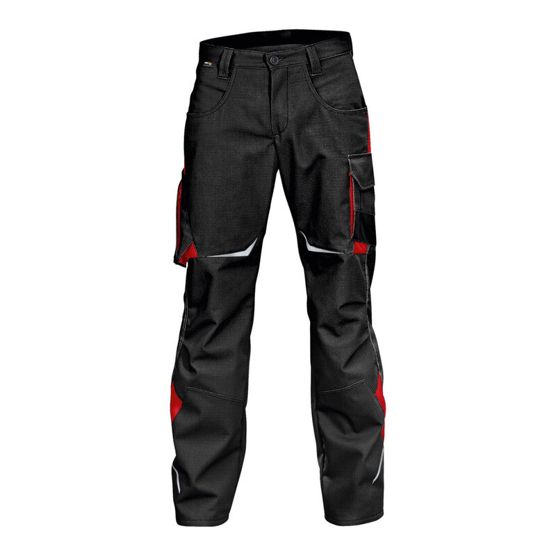 Kübler Hose Arbeitshose Pulsschlag 2424 Schwarz Mittelrot Seitentaschen Größe 56 - 4053813220840