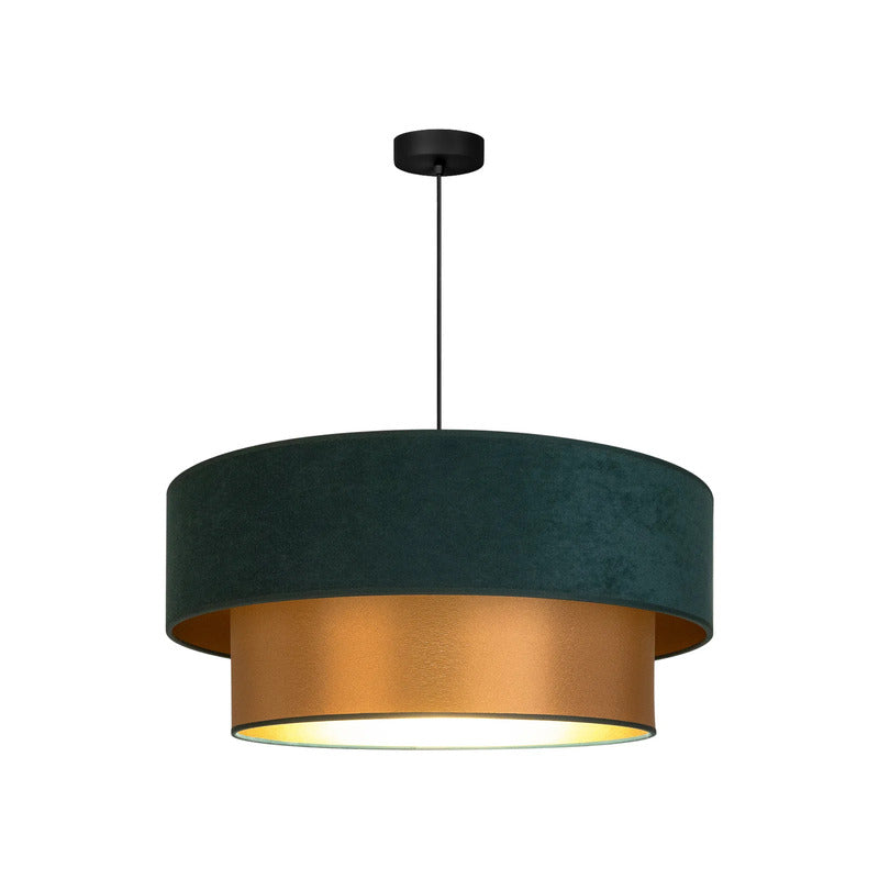 Pendellampe Dorina grün gold E27 Hängelampe Pendelleuchte Lampe Ø60cm 23cm - 0000010059333