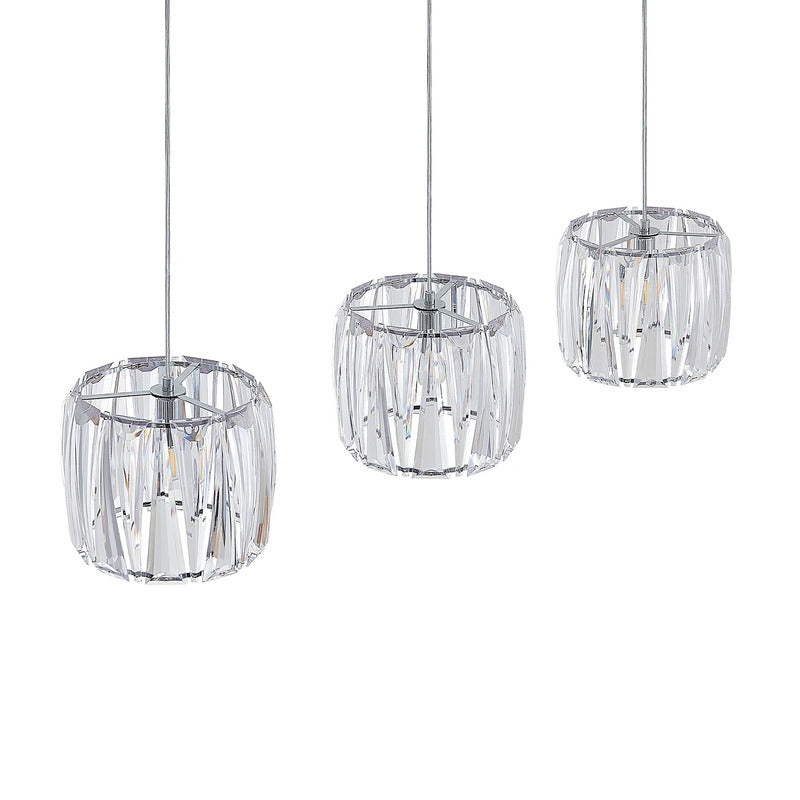 Lindby Hängelampe Pendelleuchte Sofia chrom transparent Metall Acryl 3-flammig - 9627685