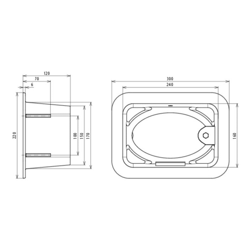 Dehn Trennstellenkasten Unterflurmontage GG 230x150x120mm Erdungssysteme - 4013364025547