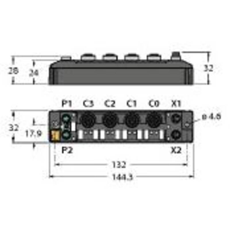 Turck Multiprotokoll-I/O-Modul TBEN-S2-8DXP 8 Signale IP65/IP67/IP69K Ex-Bereich - 4047101420227