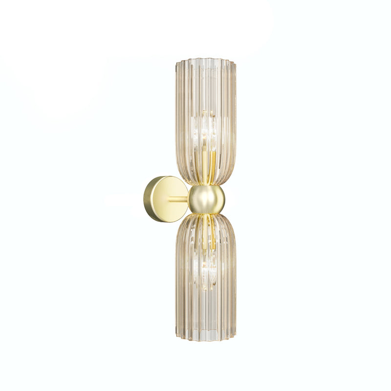 Maytoni Wandleuchte Wandlampe Antic 2-flg Glas gold bernstein SIEHE TEXT/FOTO - 4099776006305