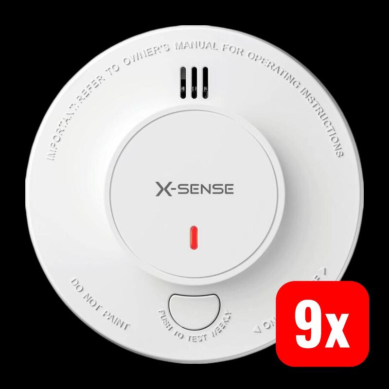 X-Sense Rauchwarnmelder SD19 10 Jahre Batterie 6-fach Schutz kabellos weiß - 0810194780288