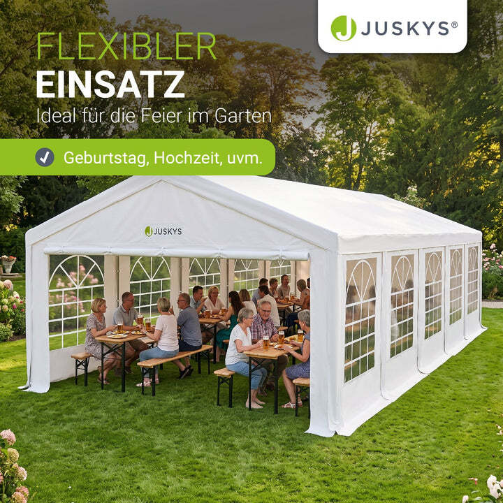 Gartenzelt Partyzelt Gala 5x10m Pavillon wasserdicht UV-Schutz für Party Garten - 4260565528555