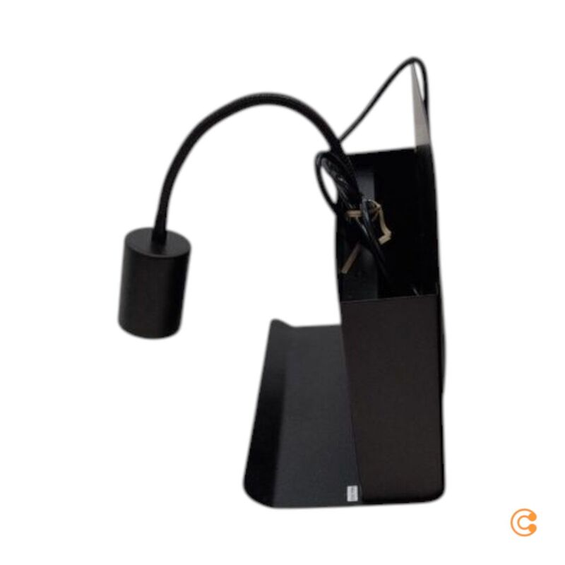 Nordlux Wandleuchte Roomi USB Ablage Lampe schwarz 1x35W 150cm Kabel 24,8x28,2cm - 5704924005664