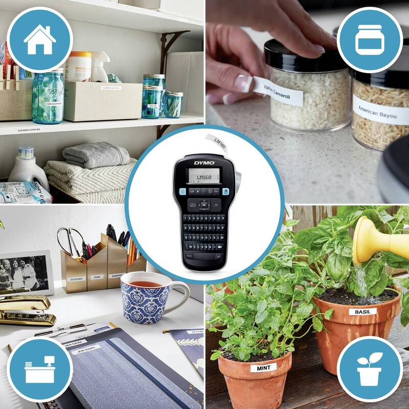 DYMO Beschriftungsgerät LabelManager 160 AZERTY Etikettendrucker D1 6-12mm - 3026981808104