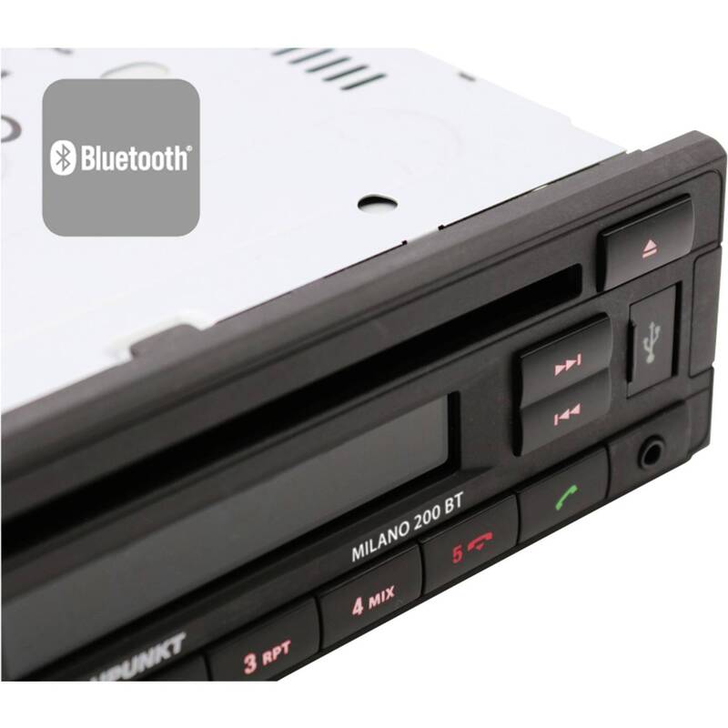 Blaupunkt Autoradio Milano 200 Bt Bluetooth Freisprecheinrichtung Radioanlage - 4260499852351