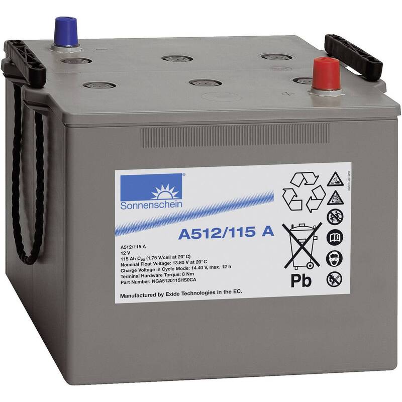 GNB Sonnenschein Bleiakku A512/115 A NGA5120115HS0CA Akku Batterie 12 V 115 Ah - 2050001755858