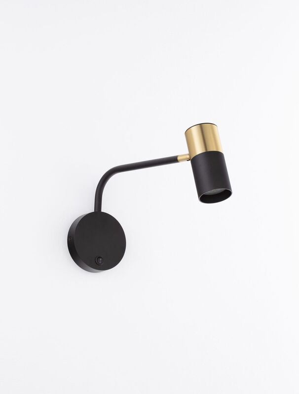Nova Luce Wandleuchte Wandlampe PONGO GU10 LED Schwarz dimmbar Beleuchtung Lampe - 5212017441744