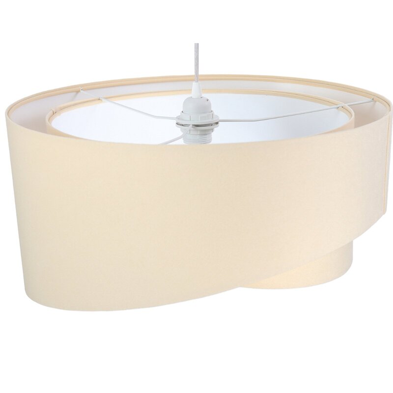 Euluna Pendelleuchte Vivien zweifarbig beige/weiß Pendelleuchte Deckenlampe L637 - 5902751346015