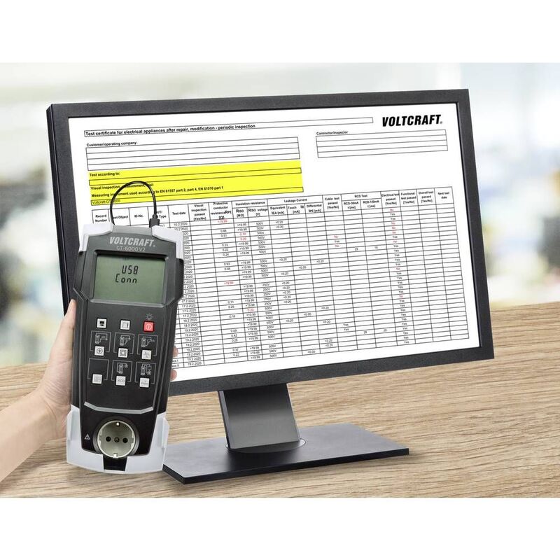 VOLTCRAFT GT-6000 V2 Gerätetester VDE Prüfgerät Messgerät Testgerät Messtech567 - 4064161170749