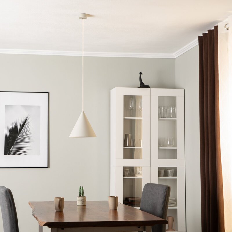 TK Lighting Hängeleuchte Pendelleuchte Cono LED Lampe dimmbar beige Ø27cm - 5901780566319