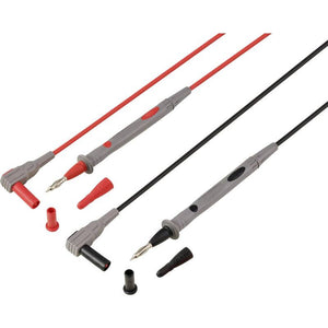 B-Ware Voltcraft Sicherheits Messleitungs Set MS-4 1.2 m CAT IV 600 V Schwarz Leitung