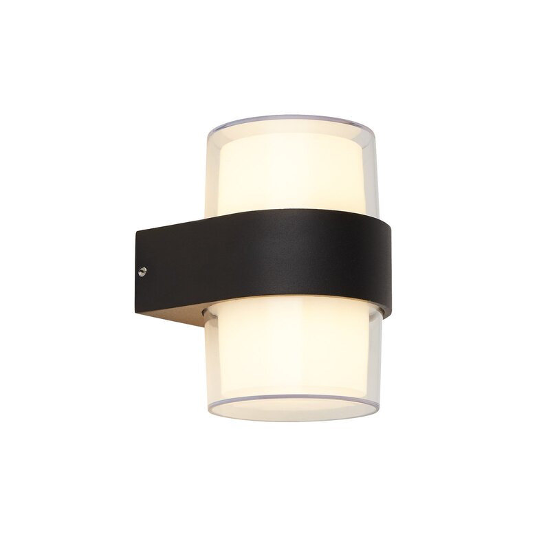 Searchlight Wandleuchte Außenlampe LED Außenwandleuchte schwarz Leuchte Lampe - 5053423164717