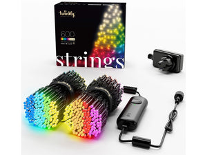 B-Ware Twinkly Lichterkette 600 LEDs 48m LED Dekolicht für Innen und Außen Bluetooth