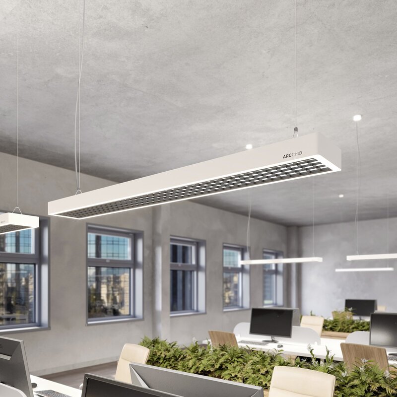 Arcchio Susi LED Office-Pendellampe DALI Hängelampe Hängeleuchte Lampe Büro weiß - 4251096594775