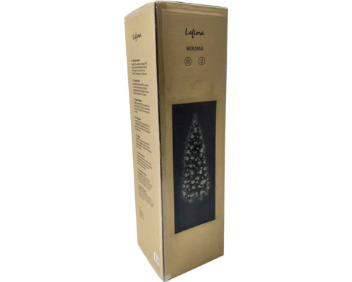 Lafiora Weihnachtsbaum Künstlicher Baum Montana mit Schnee Ø99cm H210cm grün LED - 4306516369249