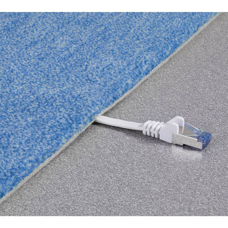 Renkforce Patchkabel CAT 6a U/FTP hochflexibel RJ45 0,25m grau Flammwidrig 1 St. - 4016138997538