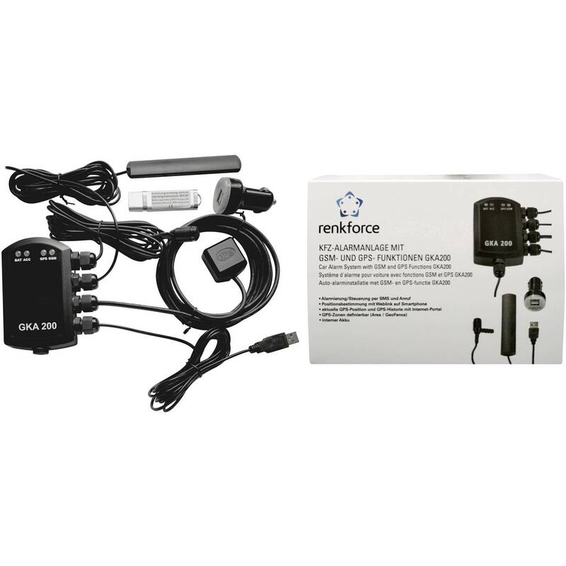 Renkforce GKA200 Auto Alarmanlage Fahrzeugortung Diebstahl SIEHE TEXT/FOTO - 4053199583478