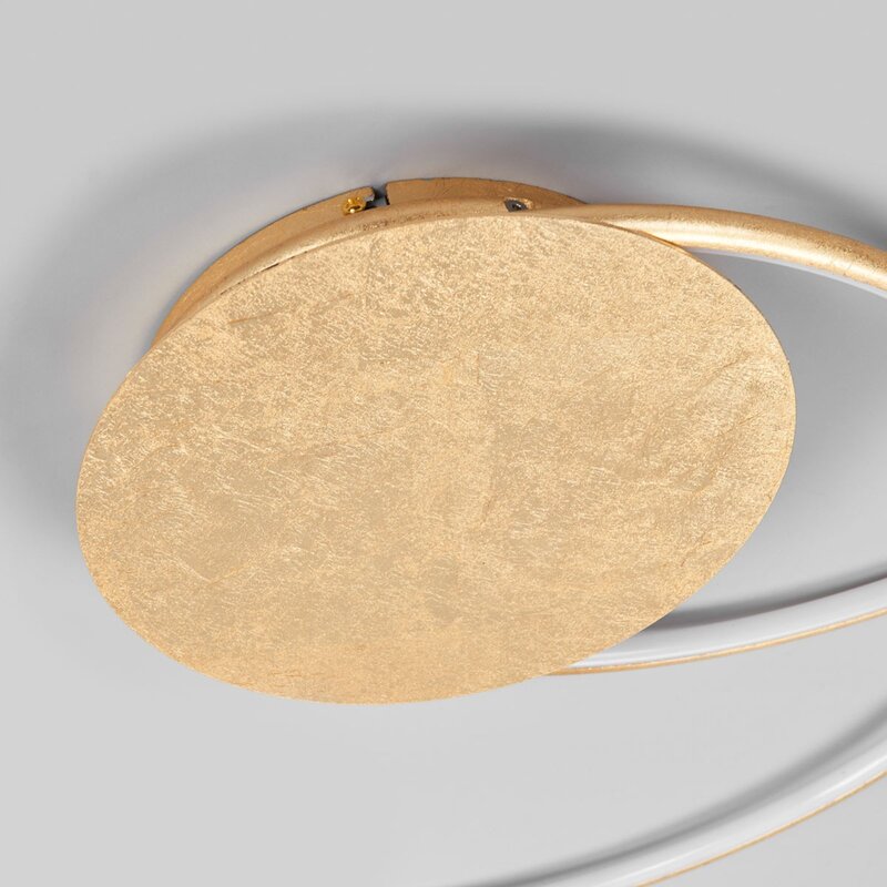 Lindby Deckenleuchte Deckenlampe LED Joline gold Metall Kunststoff Wohnraum Bele - 4251096529043