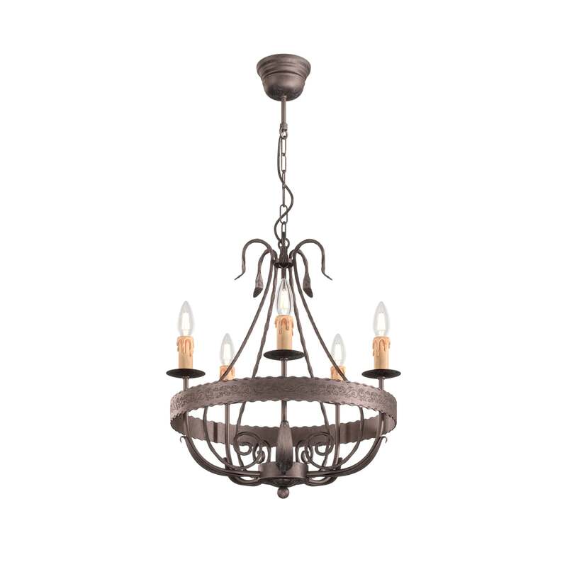 Kronleuchter Loara fünfflammig Leuchte Lampe Kronlampe Deckenlampe Deckenleuchte - 5907812627461