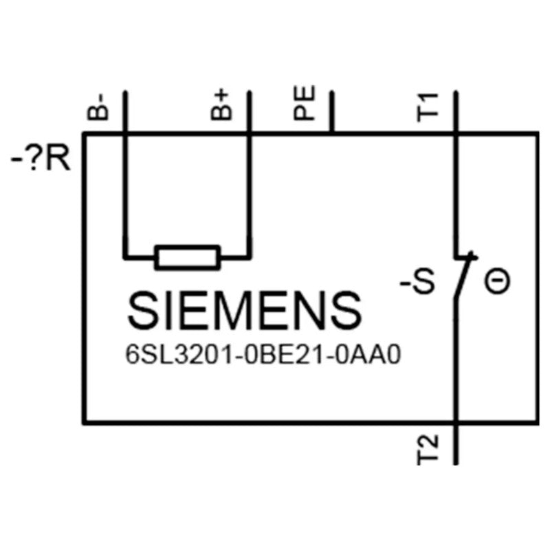 Siemens Bremswiderstand 6SL3201-0BE21-0AA0 P=200W Pmax=4000W für Sinamics G120 - 4042948660195