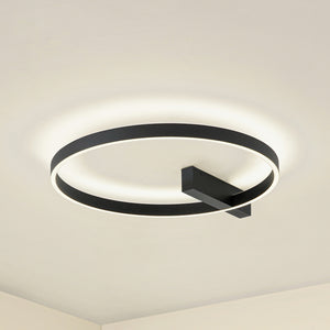 B-Ware Lucande Deckenlampe Deckenleuchte LED Isalin schwarz dimmbar CCT 60 cm
