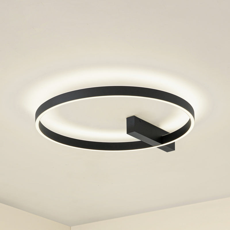 Lucande Deckenlampe Deckenleuchte LED Isalin schwarz dimmbar CCT 60 cm - 4255830903113