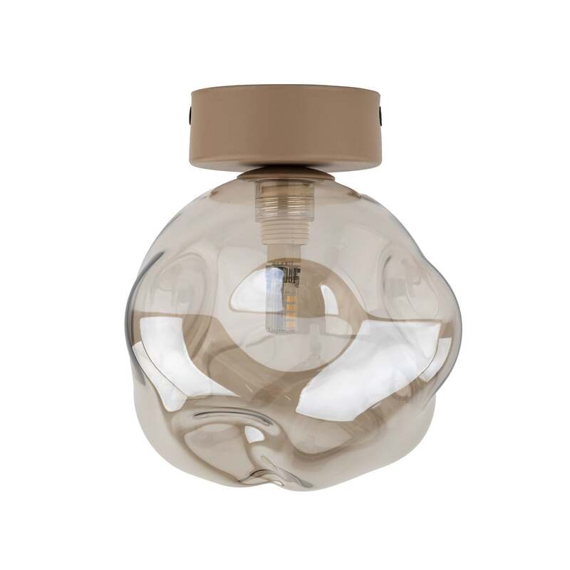 TK-Lighting Deckenleuchte Lava LED Lampe dimmbar sand grau Ø15cm 17cm hoch - 5906135111046