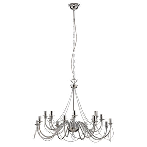 B-Ware Domiluce Kronleuchter Deckenleuchte Retro chrom 16-flammig Wohnzimmer Esszimmer