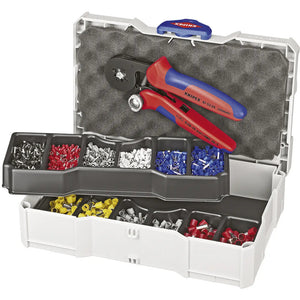 B-Ware Knipex Knipex-Werk 97 90 09 Crimpzange Crimpwerkzeug Aderendhülsen 0.08 -10 mm²