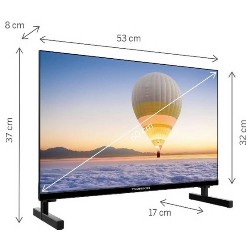 Thomson Fernseher TV Smart TV LED Schwarz 24 Zoll HD Ready Wireless Display - 9120106662832