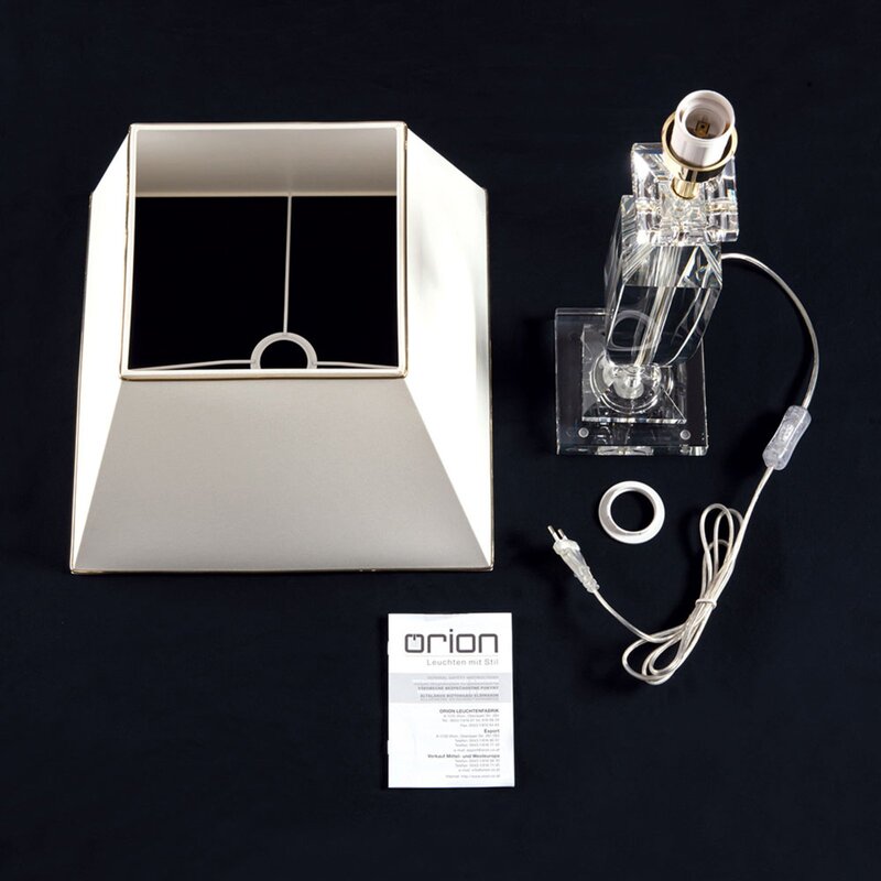 Orion Tischlampe Lampe Leuchte Bürolampe Pokal Kristall gold SIEHE TEXT/FOTO - 9003090270453