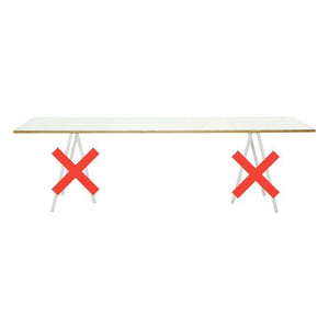 Hay Loop Stand Tisch Esszimmertisch Wohnzimmertisch Küchentisch Tisch 250 weiß