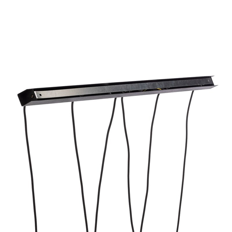 Hängeleuchte Capri Pendelleuchte schwarz Glas Metall 3-flammig dimmbar G9 LED - 5902693788188