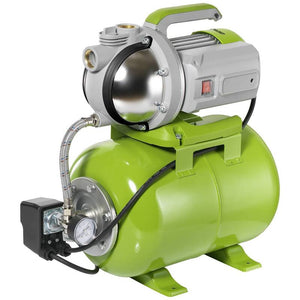 B-Ware Toolcraft Hauswasserwerk Pumpe 7500l/h 1300W selbstansaugend 24l grün IPX4
