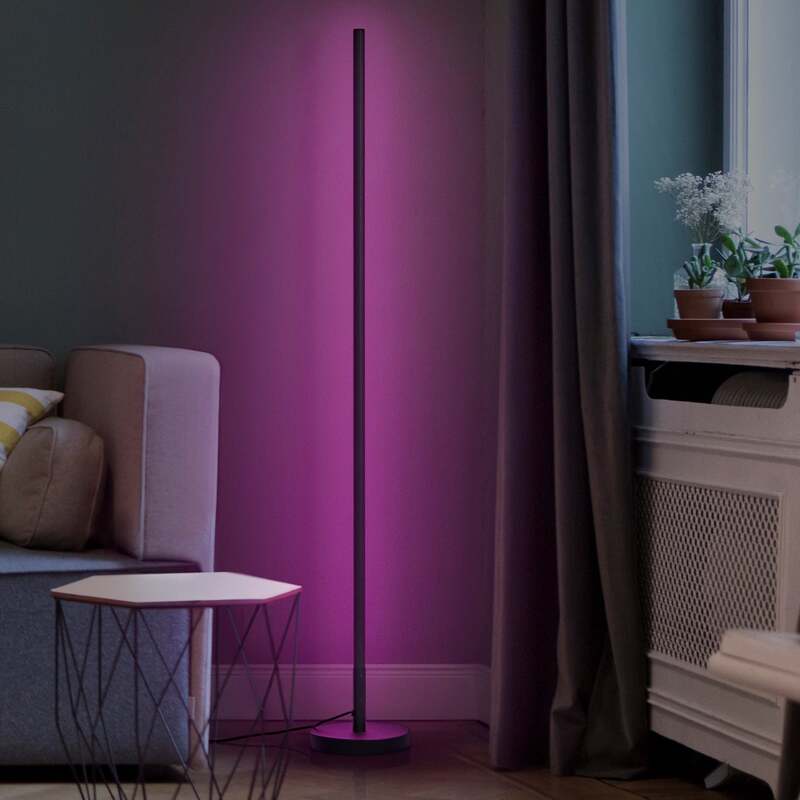 OSRAM Stehlampe Stehleuchte SMART WiFi LED Rund Schwarz RGB Tunable White - 4099854472176