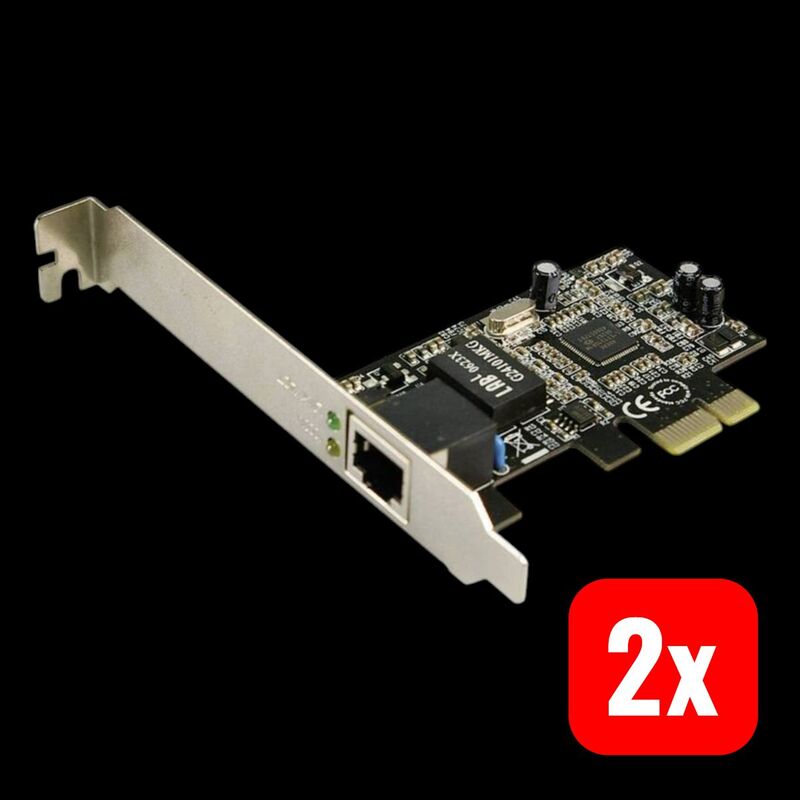 LogiLink Netzwerkkarte PCIe 1 GBit/s Gigabit-LAN Netzwerkadapter 1 Port kompakt - 4260113564745